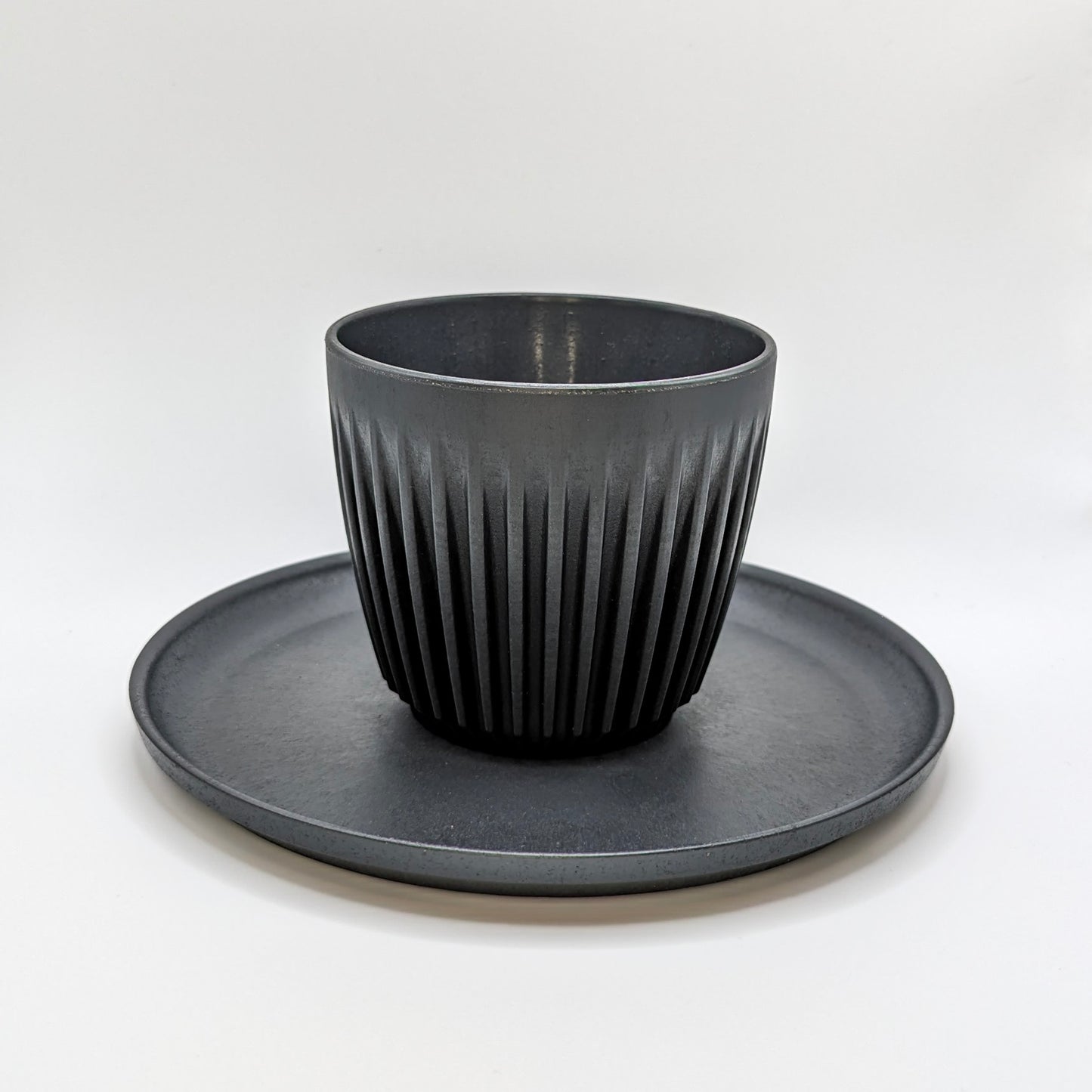HuskeeCup 6oz Coffee Cup & Lid - Charcoal