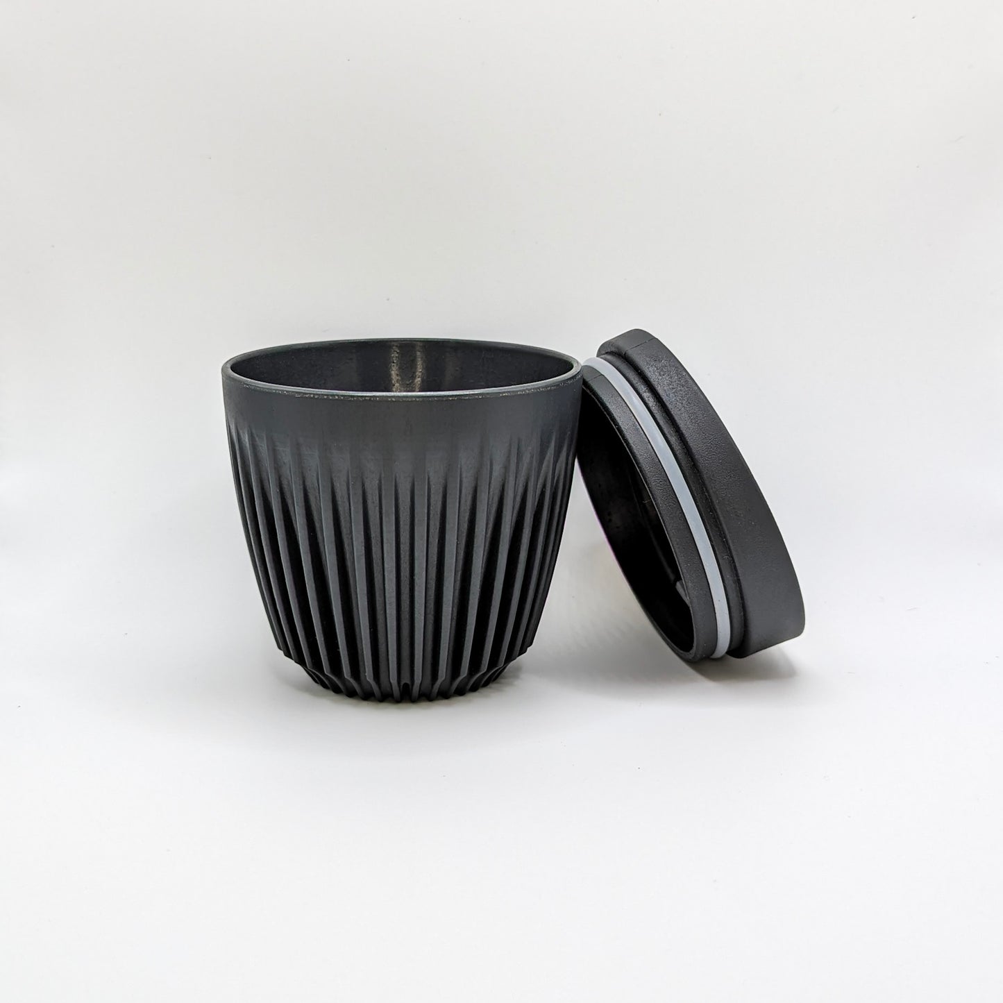 HuskeeCup 6oz Coffee Cup & Lid - Charcoal