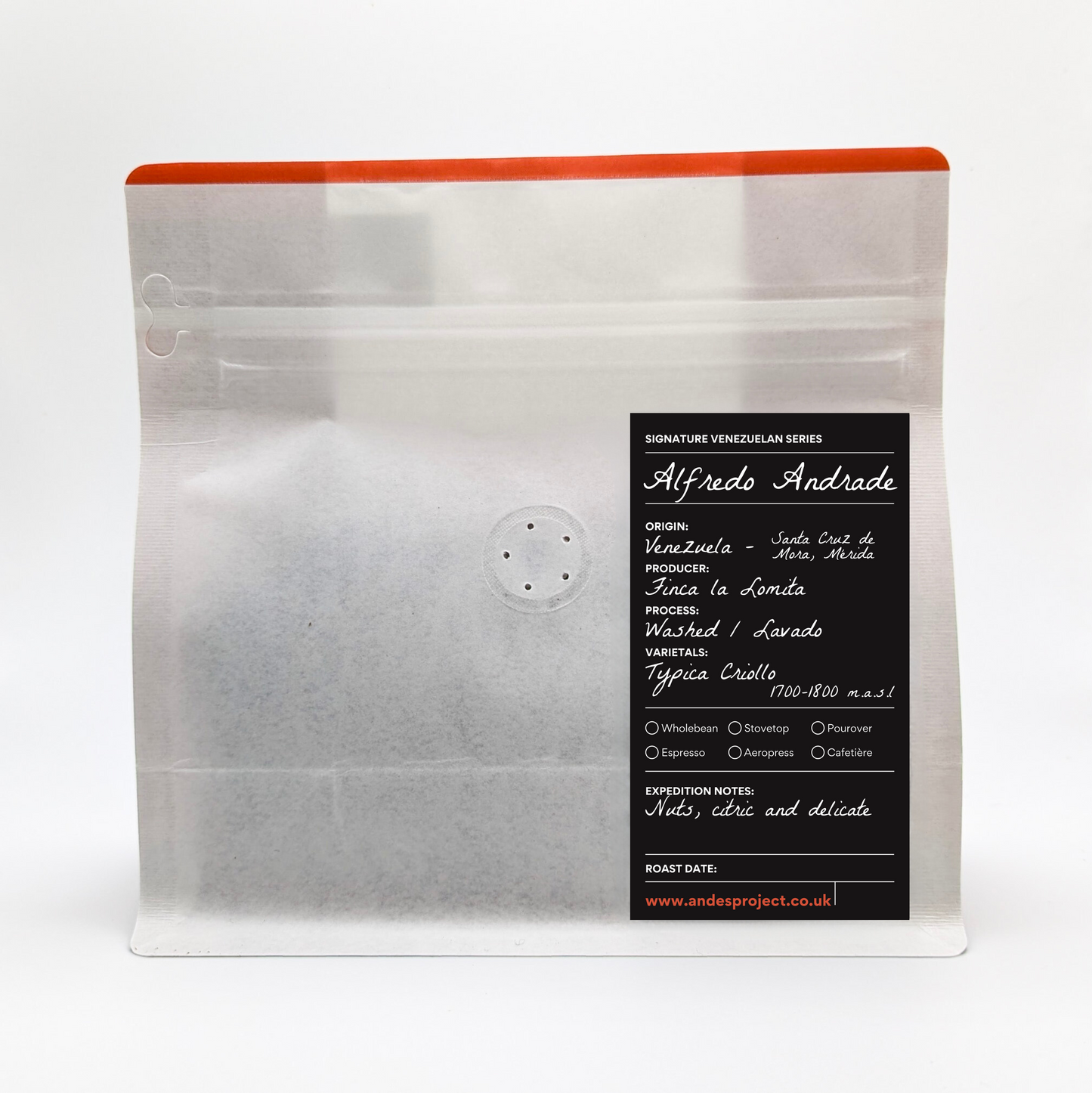 Alfredo Andrade - Venezuelan Single Origin Coffee 200g