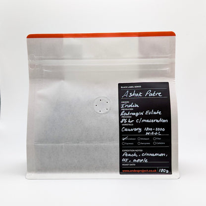 ASHOK PATRE - India Single Origin (86 hour Carbonic Maceration Natural) 180g